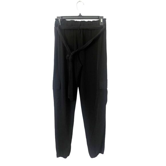 Lanston Philosophy‎ Black Paperbag Waist Jogger Pants - Picture 2 of 5
